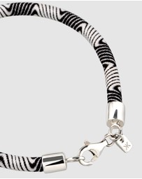 Kuzzoi - ICONIC EXCLUSIVE - Bracelet Male Nylon Sailing Rope Maritime 925 Sterling Silver