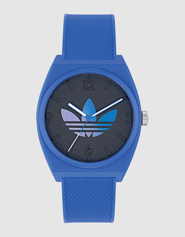 adidas Originals - Project Two Analogue 38mm Black Dial and Blue Resin Strap