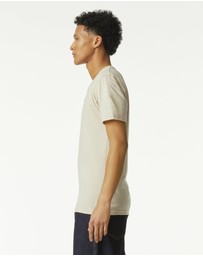 American Apparel - Unisex Henley Short Sleeve CVC T-Shirt