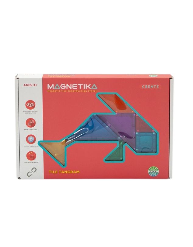 Magnetika - Magnetic Tile Tangram 61 Piece