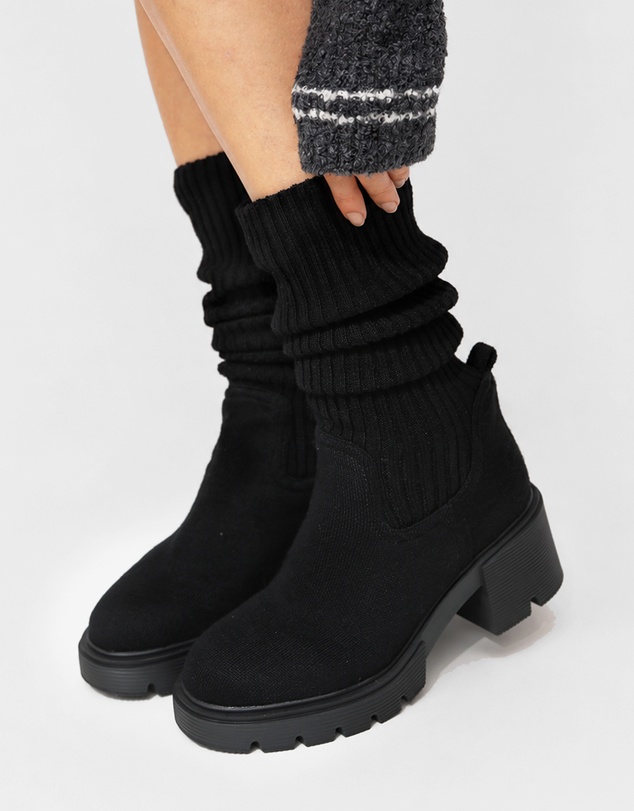Belle & Bloom - Tokyo Lights Rib Sock Boot