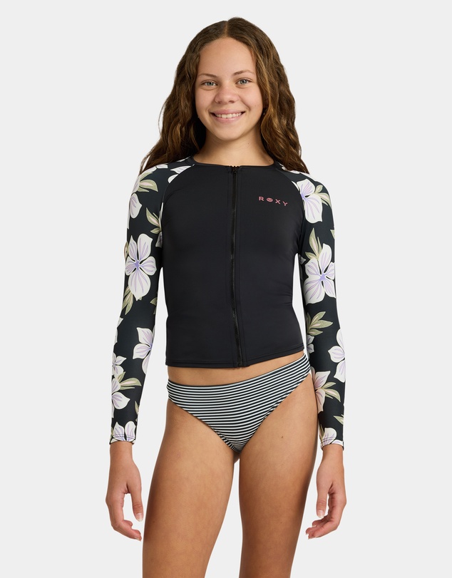 Roxy - Girls 8 to 16 Of The Pacifc Long Sleeve Rashguard
