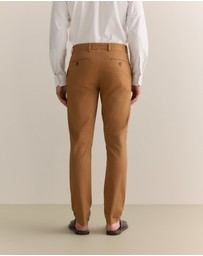 Trenery - Slim Fit Chino Pant in Latte