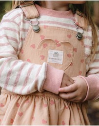 Kynd Baby - Denim Pinafore in Pink Denim