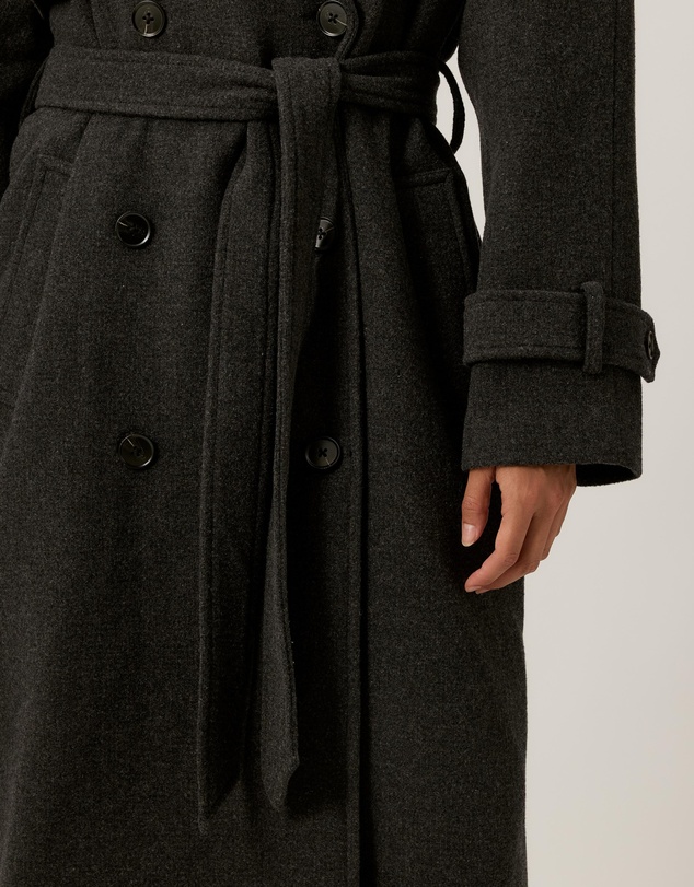 Tussah - Lillian Double Breasted Wool Blend Coat