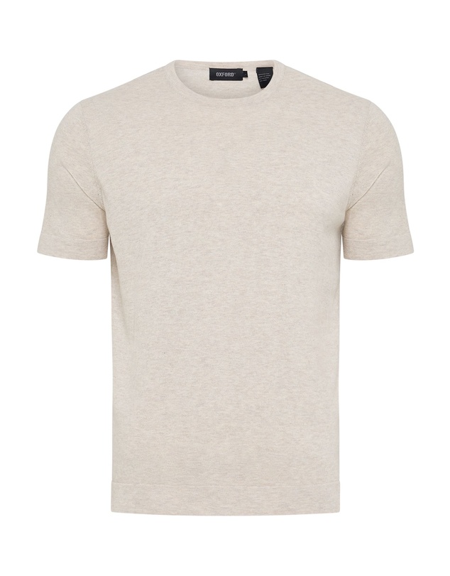 Oxford - Theodore Crew Neck Knitted T-Shirt