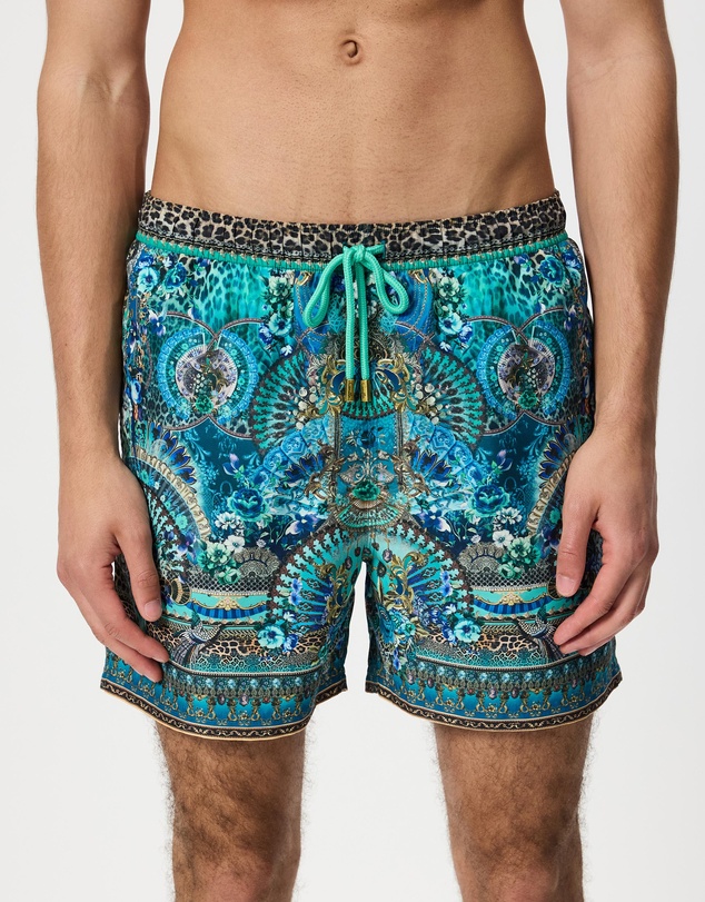 Camilla - Mid Length Boardshorts With Elastic Waist