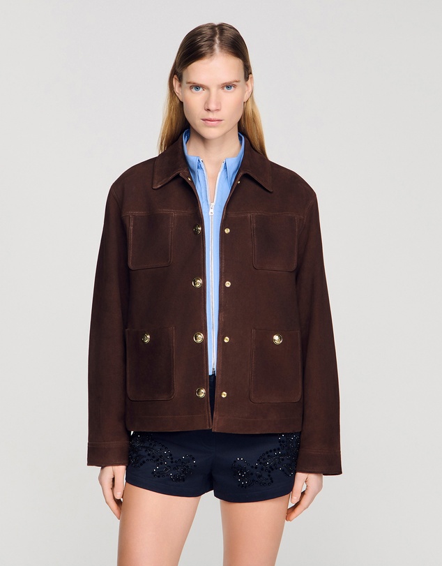 Sandro - Deniz Leather Jacket