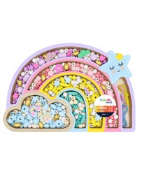 Icando - Rainbow Wooden Bead Set