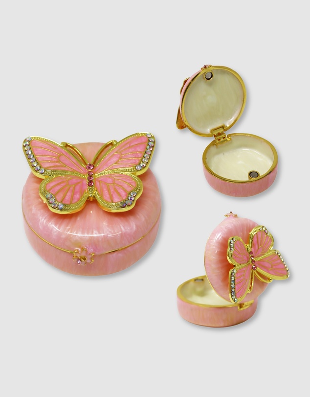Pink Poppy - Blush & Gold Trinket Box Bundle