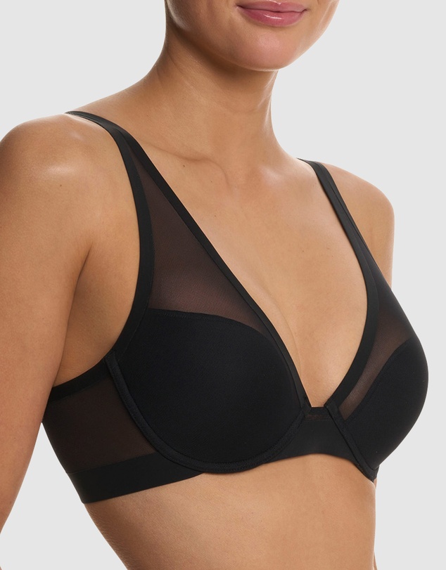 Natori - True Zen Lightly-Padded Mesh Plunge T-Shirt Bra
