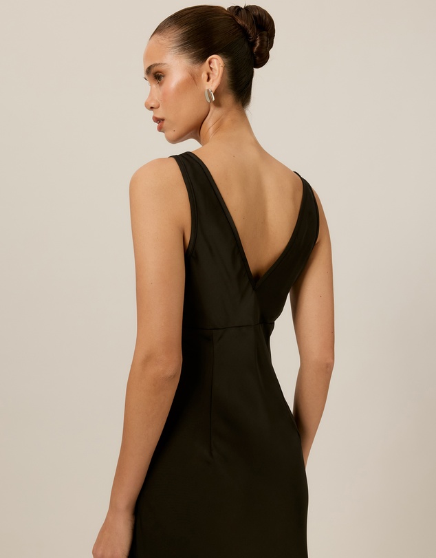 Tussah - Elise Lace Bodice Satin Maxi Dress