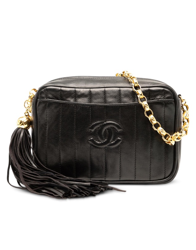 Pre-Loved by Azura Reborn - Pre-Loved CC Quilted Lambskin Tassel Camera Bag