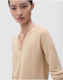 M.N.G - V-Neck Lurex Sweater