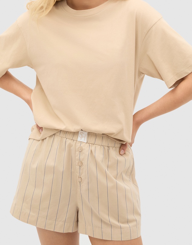 Seed Heritage - T-Shirt and Stripe Short PJ Set
