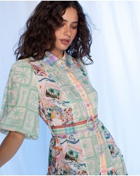 KACHEL - Jean Maxi Dress