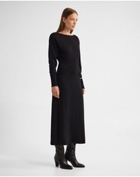 Oxford - Greta Knitted Balloon Sleeve Dress