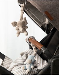 Living Textiles - 2 Pack Stroller Toys - Elephant & Hippo