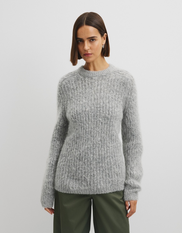 Country Road - Fluffy Crew Neck Knit