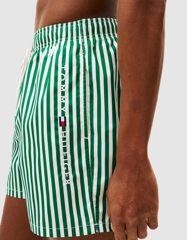Tommy Hilfiger - Medium Drawstring Print Swim Shorts