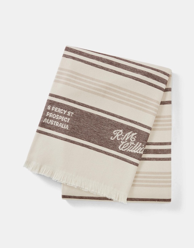 R.M.Williams - Striped Script Towel