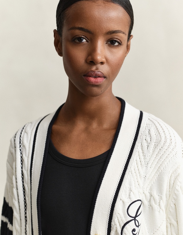 Gant - Gant Varsity Cable Cardigan