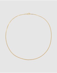 Elli Jewelry - Necklace Women Elegant Anchorchain 925 Sterling Silver Gold Plated