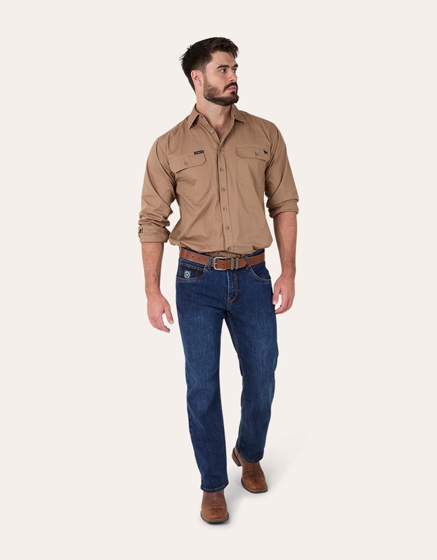 Ringers Western - Muster Mens Slim Straight Fit Mid Rise Jeans