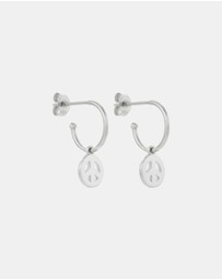 Karen Walker - Peace Hoop Earrings