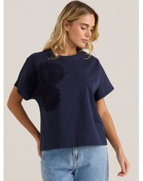 Sass - Mira Crochet Tee