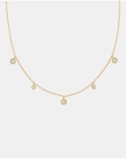 Ania Haie - Gold Kyoto Opal Station Necklace