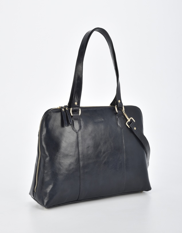 Cobb & Co - Fawkner Structured Leather Business Bag