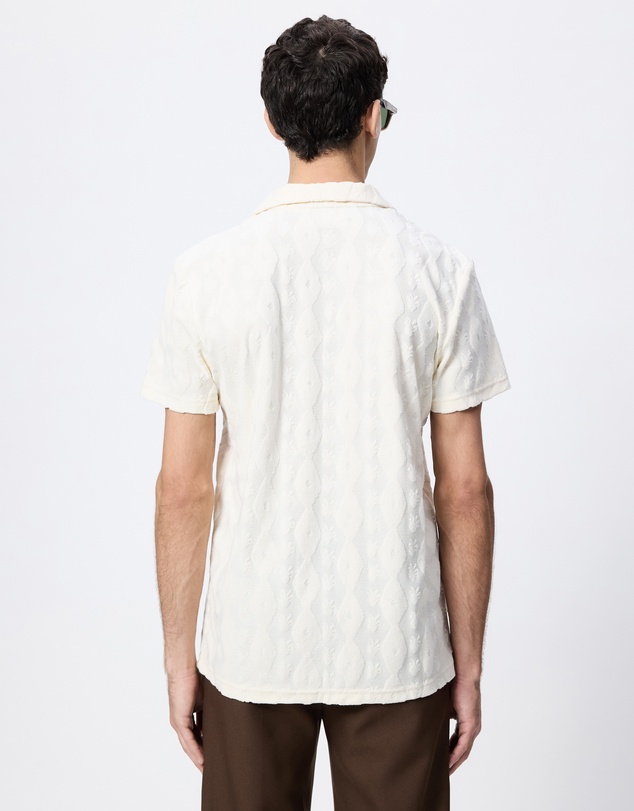 Scotch & Soda - Terry Jacquard Regular-Fit Short Sleeve Shirt
