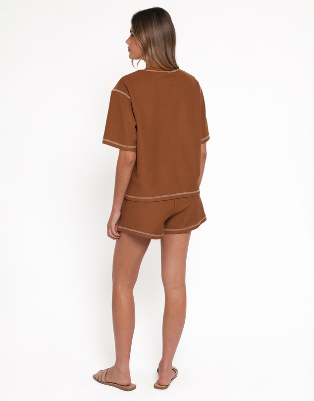 Petal & Pup - Melody Knit Short Set - Chocolate