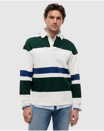 Tommy Hilfiger - Stripe Relaxed Rugby Shirt