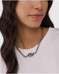 Diesel - Steel Silver Tone Necklace