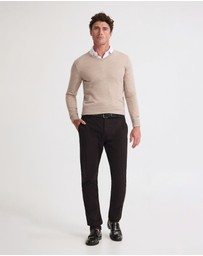 Oxford - Basic V-Neck Pure Wool Pullover
