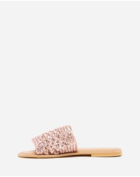 Just Because - Kannada Leather Flat Sandals
