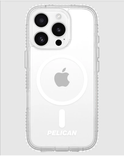 Pelican - Pelican Protector Mag Safe Case for iPhone 16 Pro - Clear