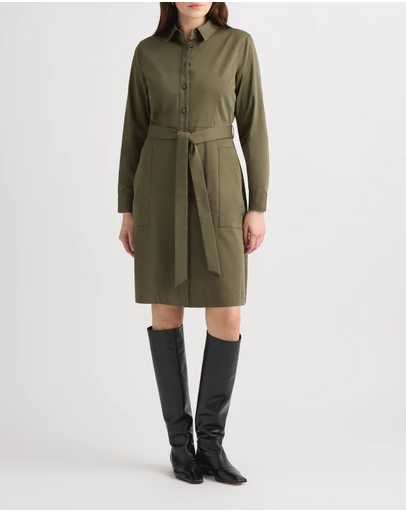 David Lawrence - Marabel Cotton Sateen Dress