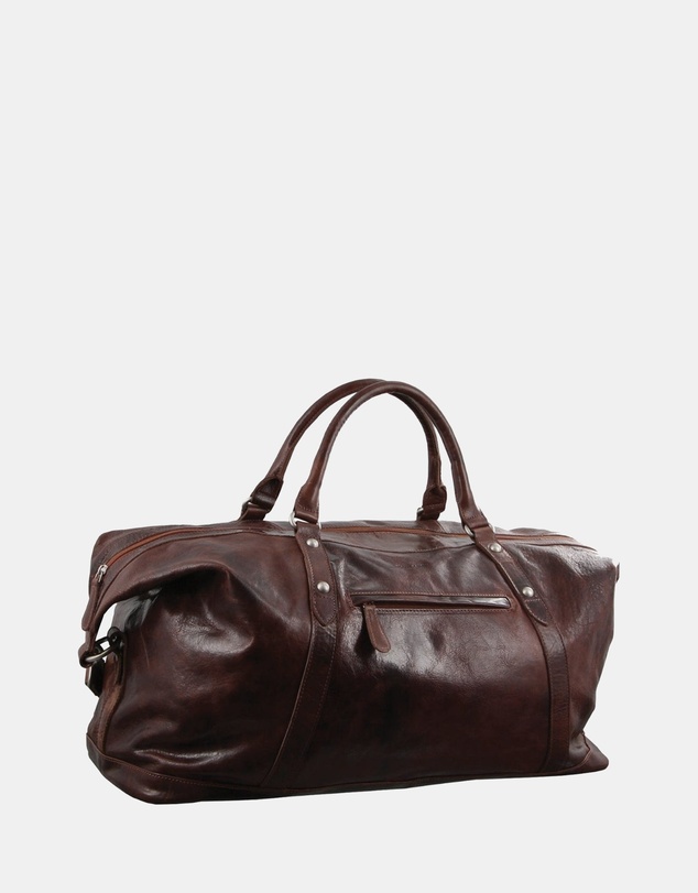 Pierre Cardin - Pierre Cardin Rustic Leather Business/Overnight Bag