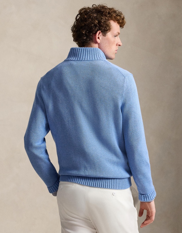 Polo Ralph Lauren - Cotton Quarter-Zip Mockneck Sweater