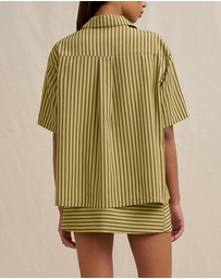 BY JOHNNY. - Pear Stripe Shirt