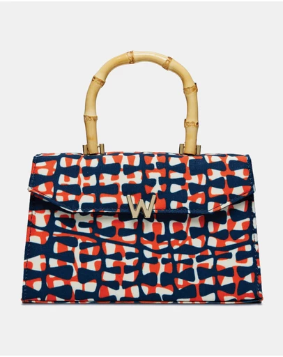 Wolf - Wolf Evie Collection Large Bag with Funky Town Print
