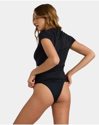 Roxy - Womens Essentials Half Zip Short Sleeve Rashguard