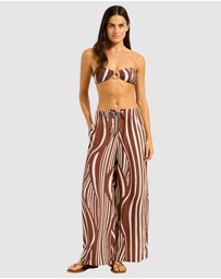 Seafolly - Coastline Drawcord Wide Leg Pant