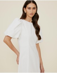 The Fated - Lucy Puff Sleeve Midi Dress
