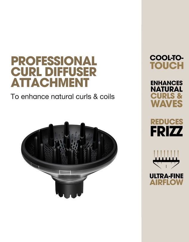 ghd - speed Professional Hair Dryer Curl Diffuser Nozzle Attachment