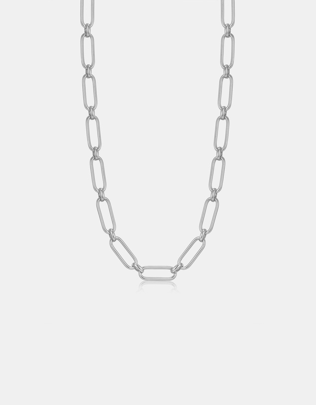 Ania Haie - Ania Haie Silver Cable Connect Chunky Chain Necklace