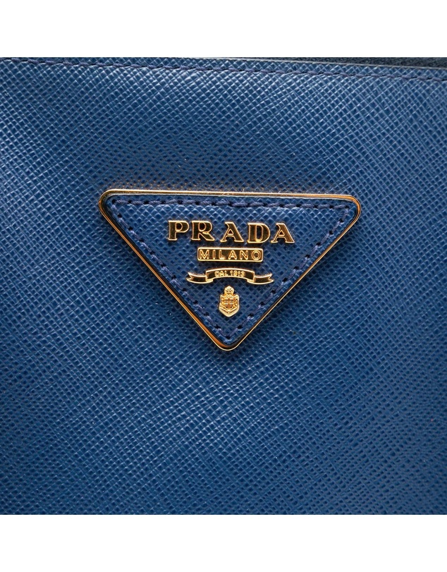 Pre-Loved by Azura Reborn - Pre-Loved Medium Bicolor Saffiano Lux Promenade Satchel